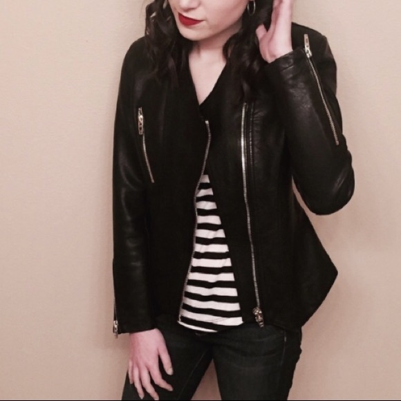 Blank NYC Jackets & Blazers - Leather Moto Jacket